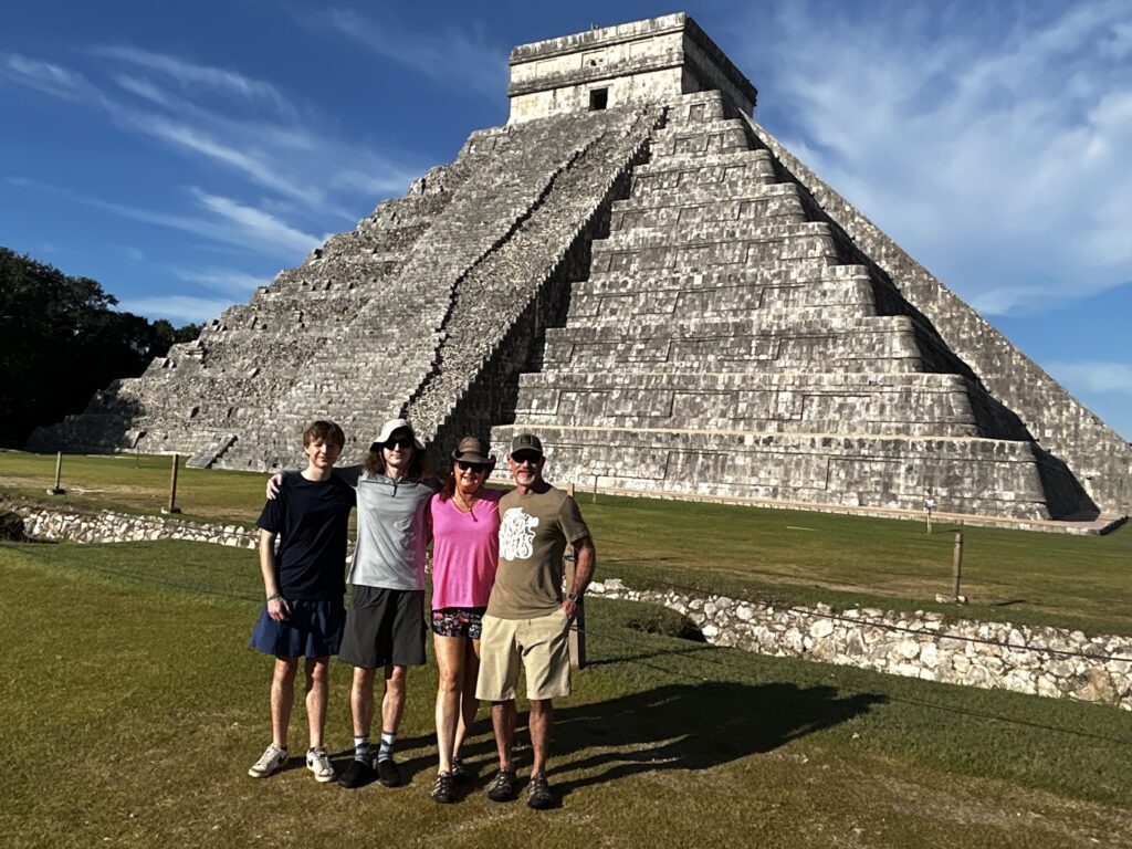 Me and fam visiting Chichen Itza